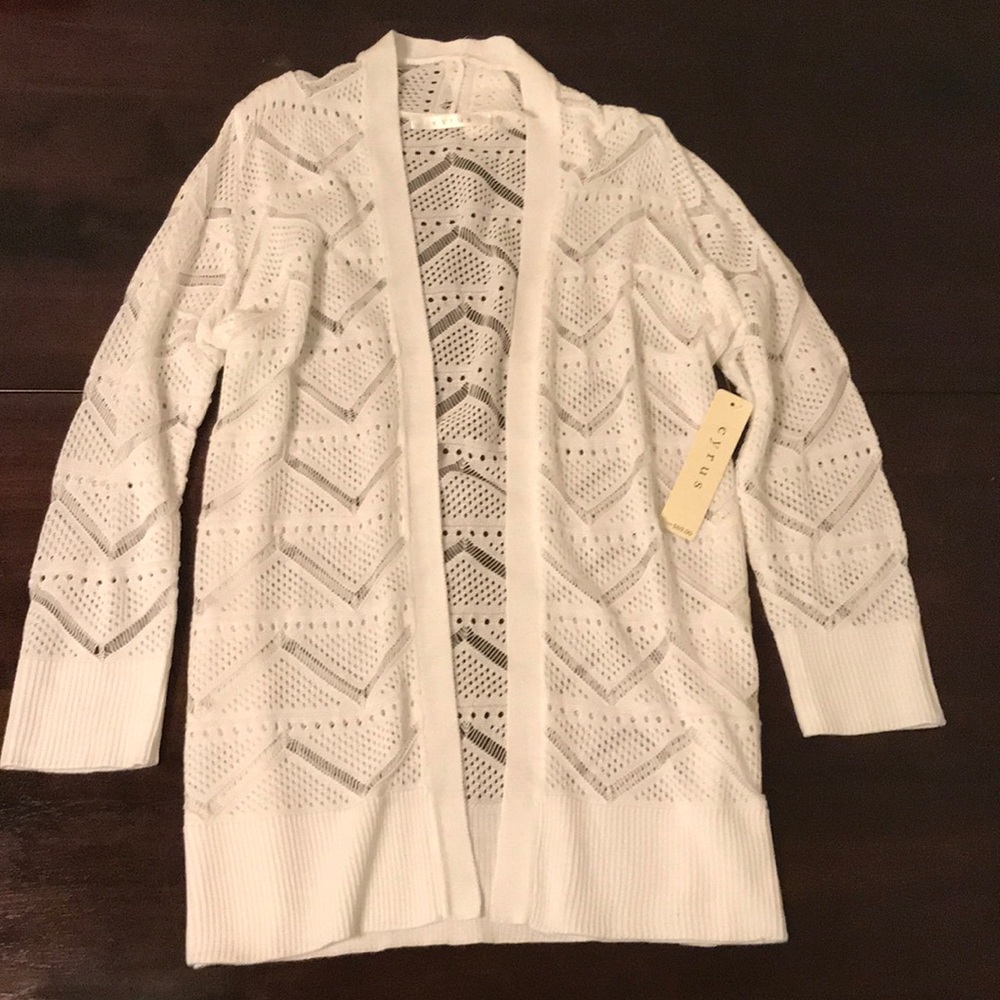 White boho sweater